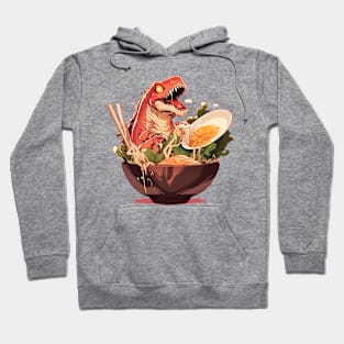 dinosaur in ramen bowl Hoodie